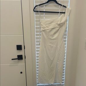 Superdown White Asymmetrical Dress